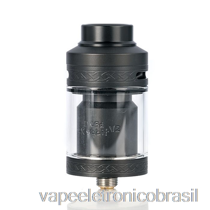 Vape Eletrônico Hellvape Dead Coelho V2 25mm Rta Fosco Totalmente Preto